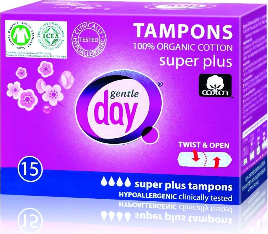 Gentleday Gentle Day Tampon super plus 15 Stuks