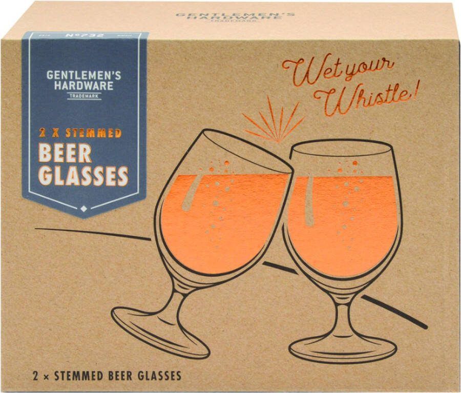 Gentlemen's Hardware Bierglazen op voet