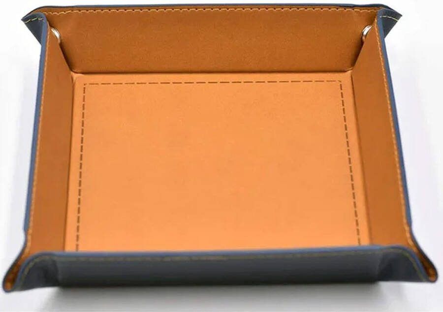 Genvi Games Leather Folding Dice Tray Geel