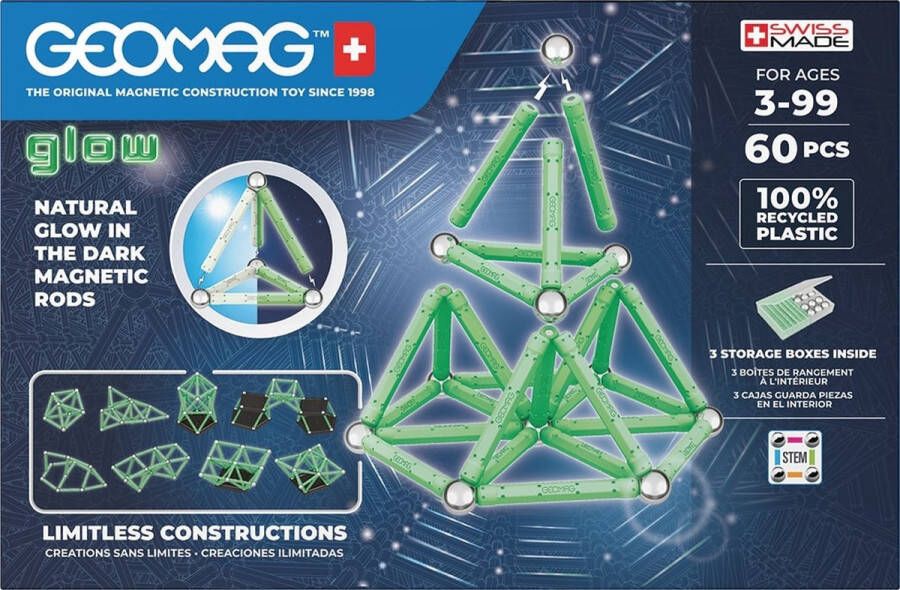 Geomag Glow Set Recycled 60-delig