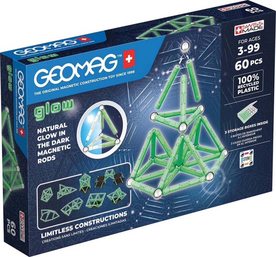 Geomag Glow Set Recycled 60-delig