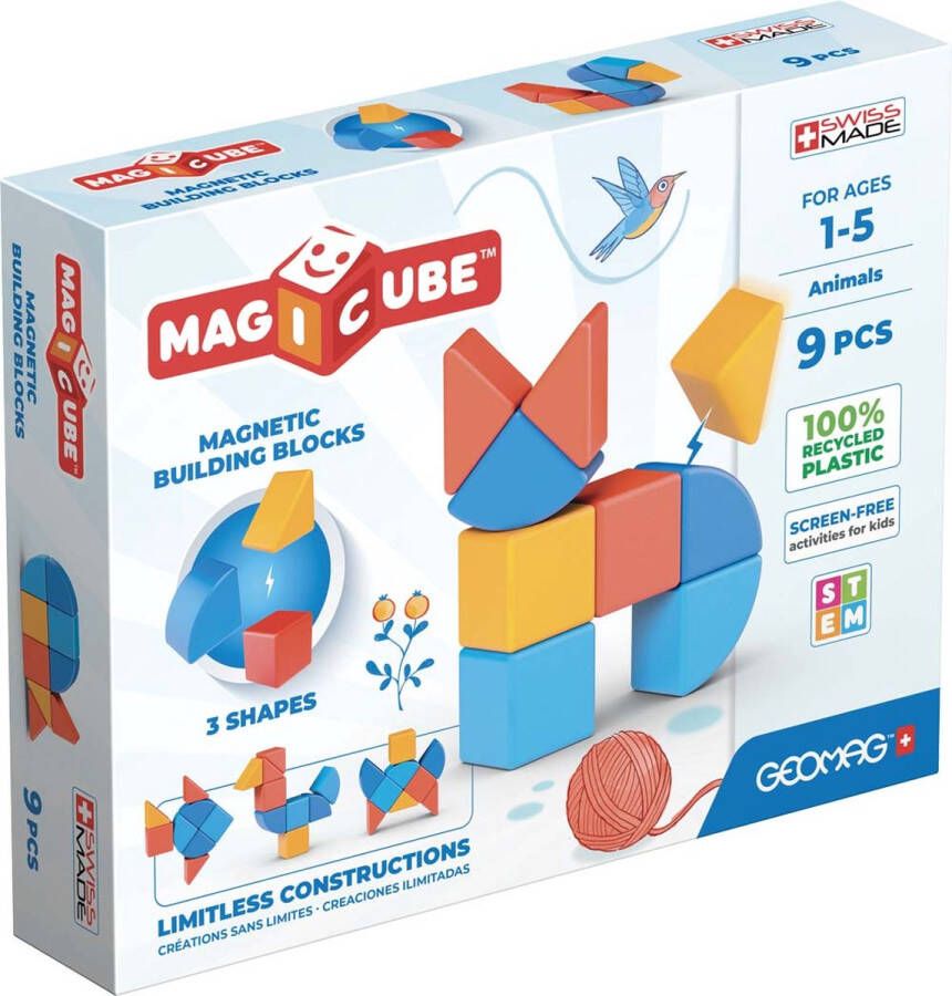 Geomag MagiCube Shapes Animals (9 pcs)