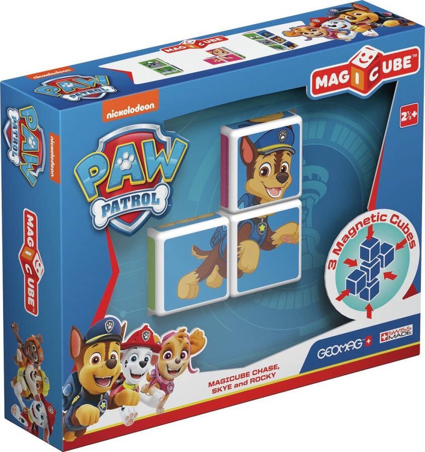 Geomag MagiCube Constructiespeelgoed PAW Patrol Chase Skye Rocky