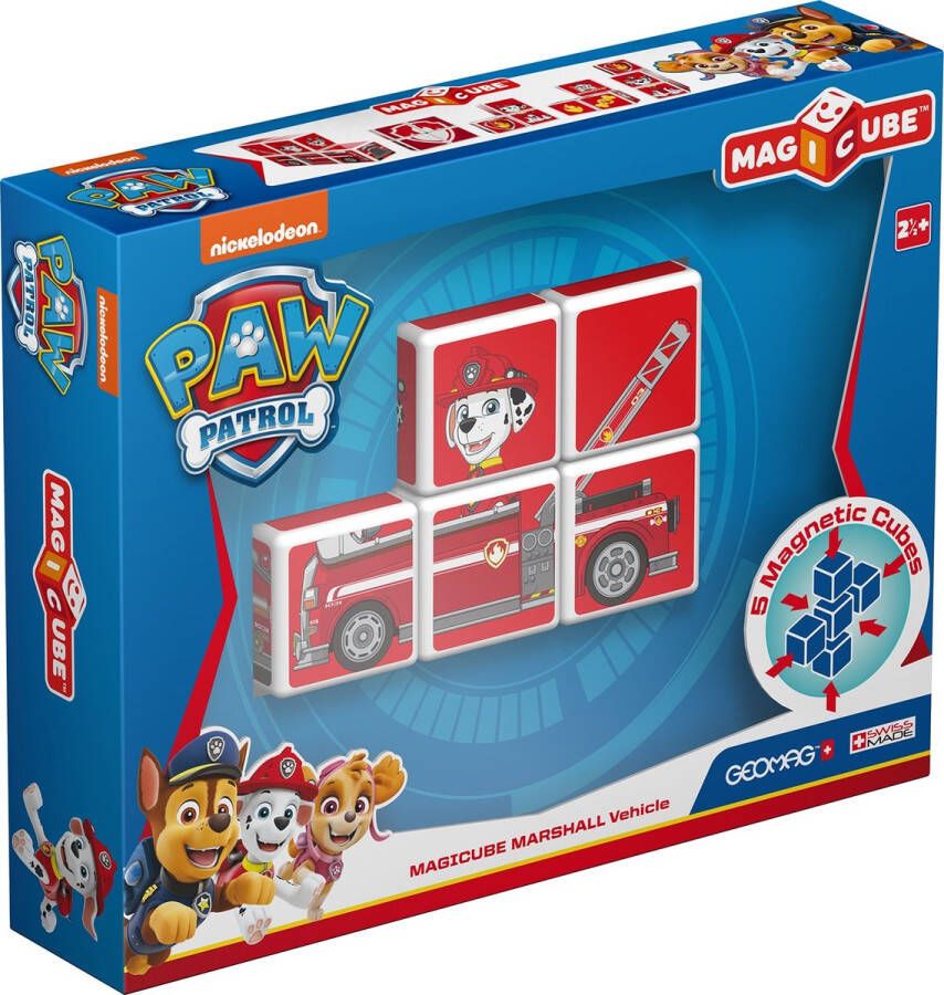 Geomag MagiCube Constructiespeelgoed PAW Patrol Marshall Fire Truck