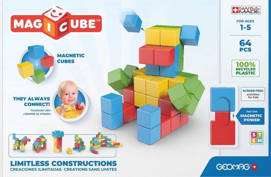 Geomag Magicube Full Color Recycled Try Me 64 (1069)