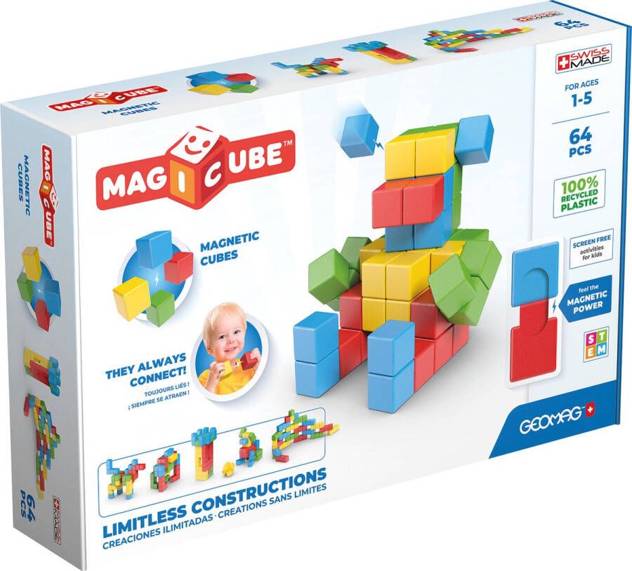Geomag Magicube Full Color Recycled Try Me 64 (1069)