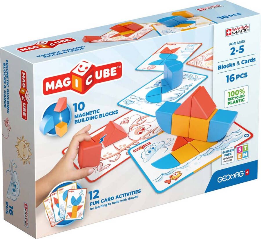Geomag Magicube Shapes Blocks & Cards (16 pcs)
