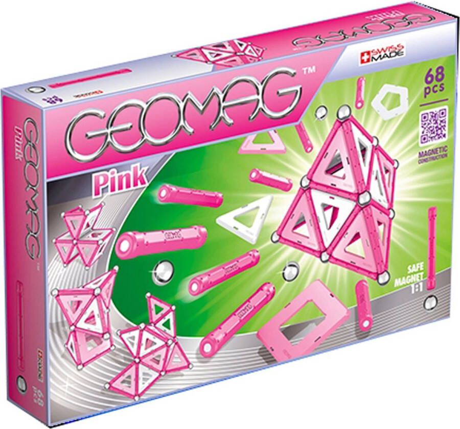 Geomag panelen 68-delig roze