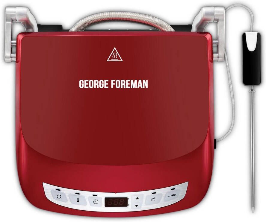 George Foreman 24001-56 Evolve Precision Probe Grill met extra diepe grillplaten Contactgrill
