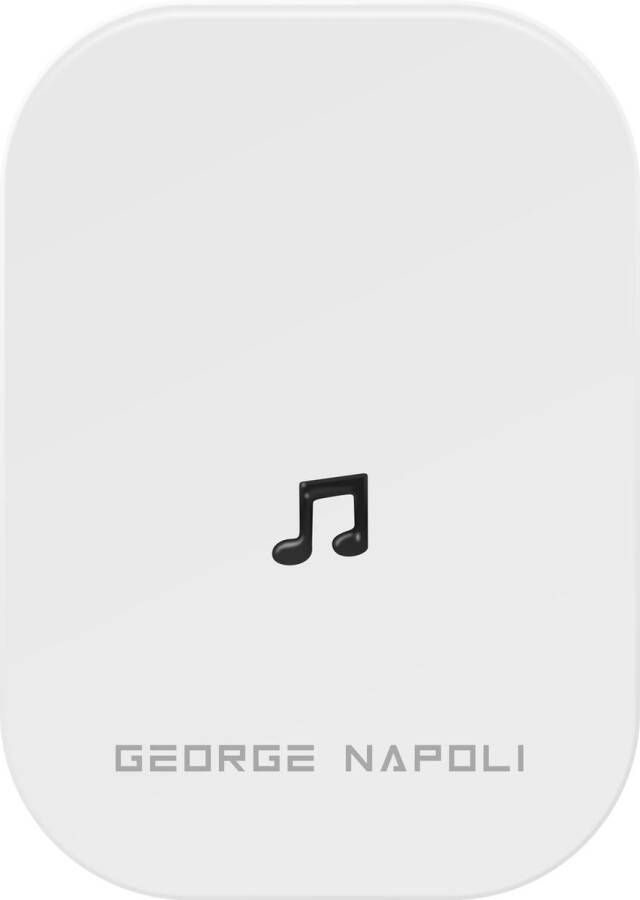 George Napoli Gong Deluxe wit Gong voor Videodeurbel Deurbel chime