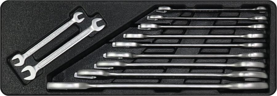 George Tools gereedschapset voor gereedschapswagen gereedschapstrolley gereedschapskoffer of gereedschapskar Steeksleutelset 11-delig