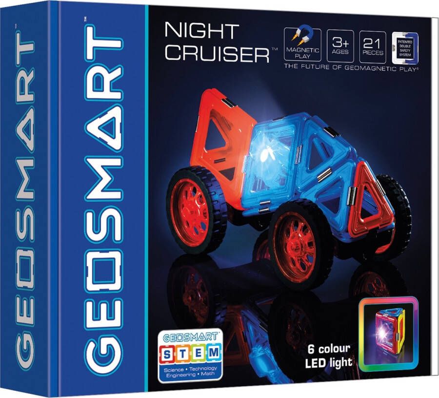 GeoSmart Night Cruiser magnetische constructiespeelgoed