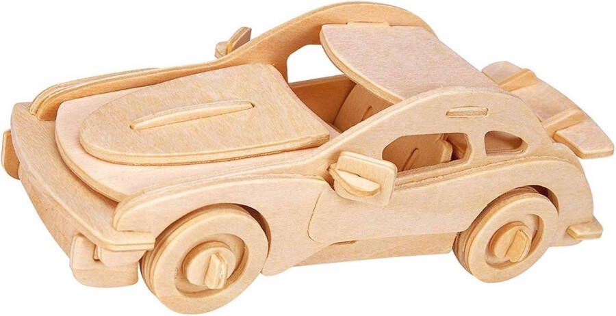 Fan Toys Gepetto&apos;s Workshop 3D puzzel van hout sportauto 16 cm