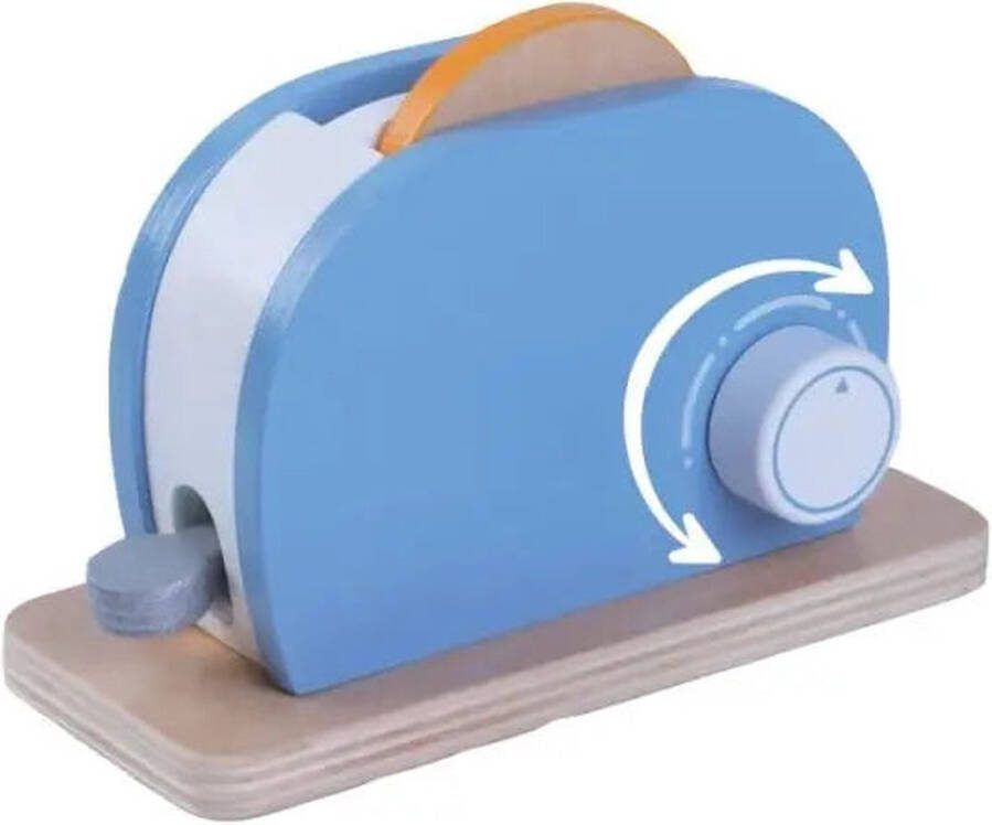 Gerardo's toys Houten Kleine Broodrooster Set