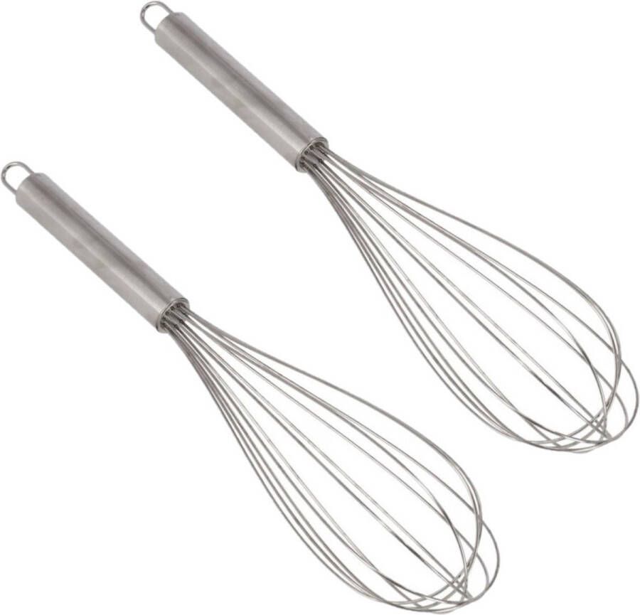 Gerimport 2x stuks gardes kloppers RVS met ophangoog 30 cm Keuken gardes