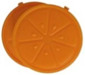 Gerim 2x stuks ijsblokjes sinaasappel herbruikbaar Plastic ijsblokjes Verkoeling artikelen Gekoelde drankjes maken