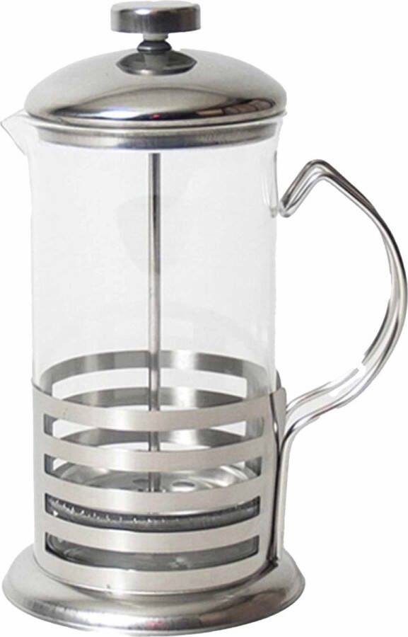 Gerim French press koffiemaker theemaker percolator cafetiere glas Koffie of thee zetter met filter 350 ml 3 kopjes