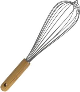 Gerimport Garde klopper RVS met bamboe handvat 30 cm Keuken gardes