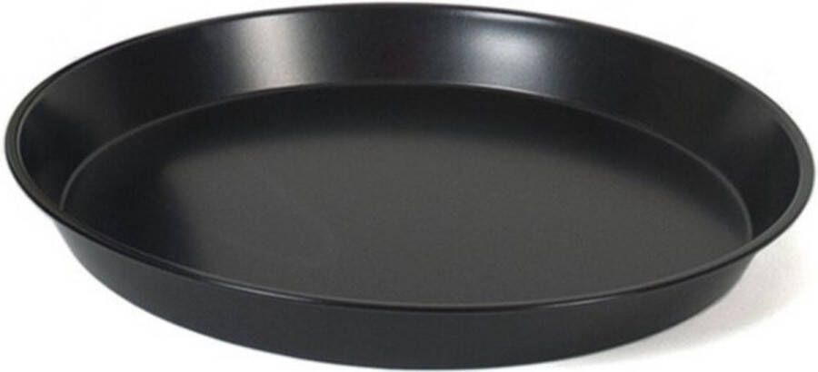 Gerimport Quiche taart bakvorm bakblik rond 32 x 3 5 cm zwart Cakevormen