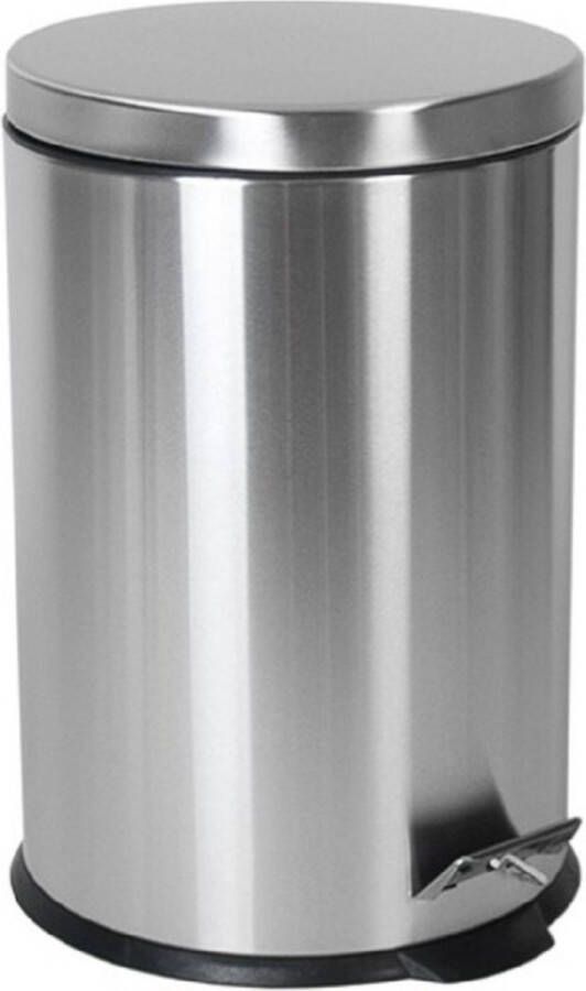 Gerimport Pedaalemmer RVS zilverkleurig 9 l 29 x 35 cm Pedaalemmers