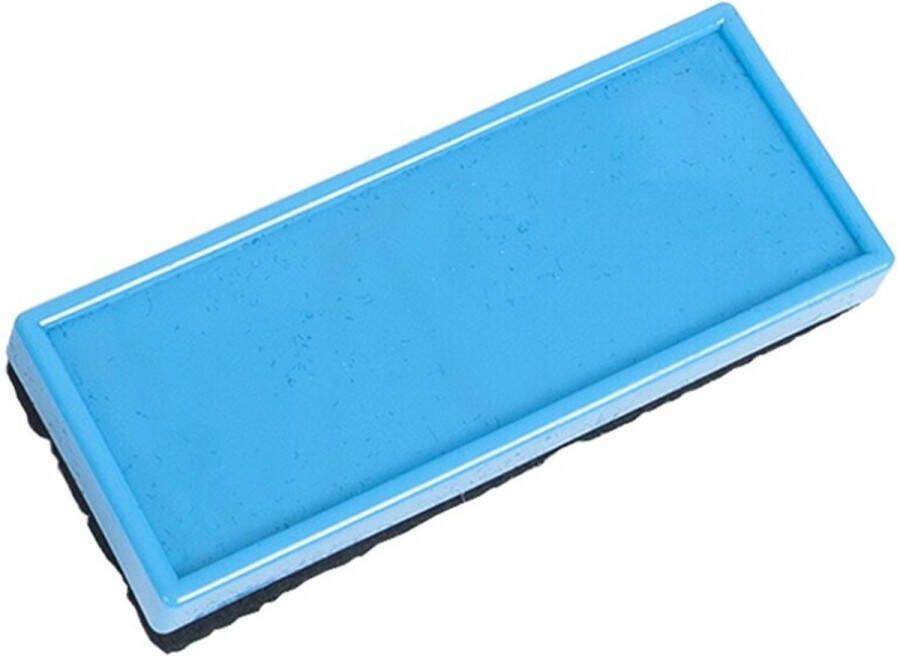 Gerimport Krijtbord wisser licht blauw 13 x 5 cm bordenwisser bordveger Krijtstiften