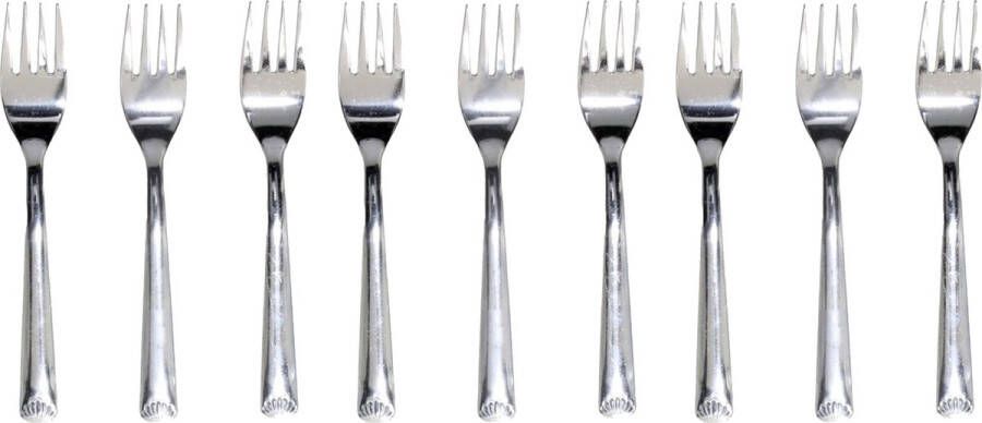 Gerimport Gebaksvorkjes 15x stuks rvs 15 cm