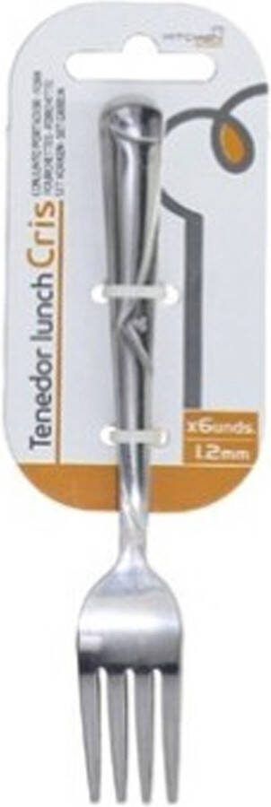 Gerimport Gebaksvorkjes 18x stuks rvs 15 cm