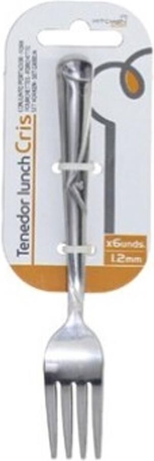 Gerimport Gebaksvorkjes 12x stuks rvs 15 cm