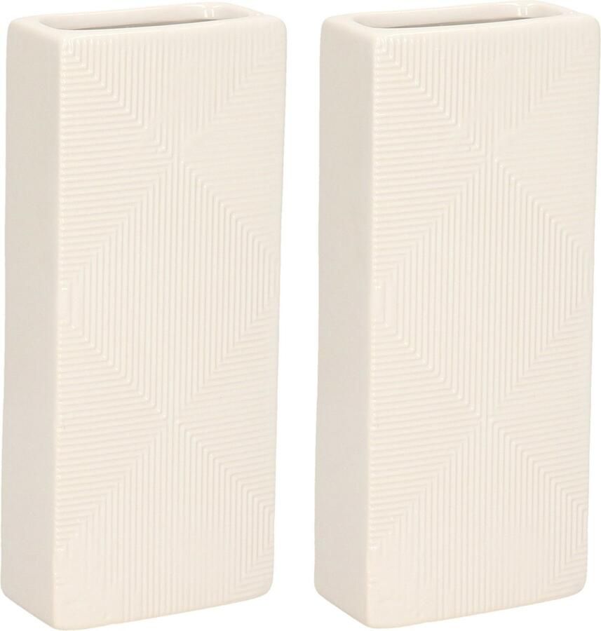 Gerimport Waterverdamper 4x ivoor wit keramiek 400 ml radiatorbak luchtbevochtiger 7 4 x 17 7 cm