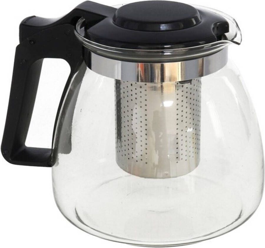 Gerimport Glazen theepot met thee filter infuser 900 ml Theepotten theekannen van glas Theepot met theeinfuser