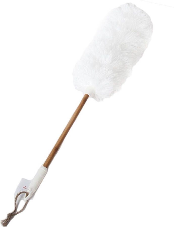 Gerimport Plumeau duster hout wit 76 cm plumeaus