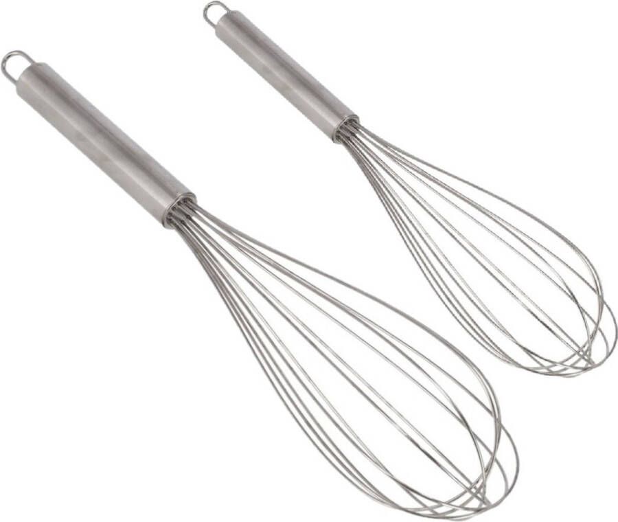 Gerimport Set van 2x gardes kloppers RVS met ophangoog 25 en 30 cm Keuken gardes