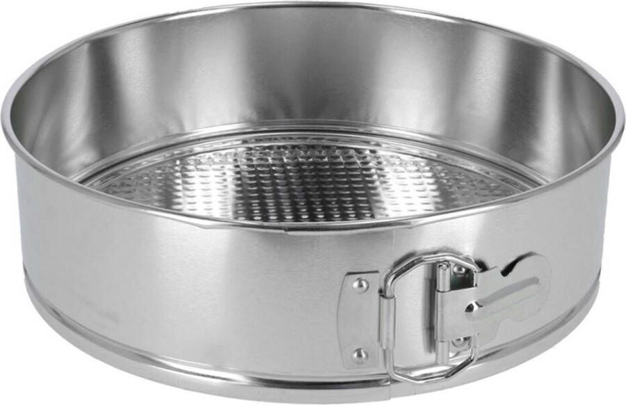 Gerimport Gerim Taarten bakken bakvorm spring vorm Kitchen Pro metaal anti-aanbak laag zilver 24 x 7 cm Bakringen