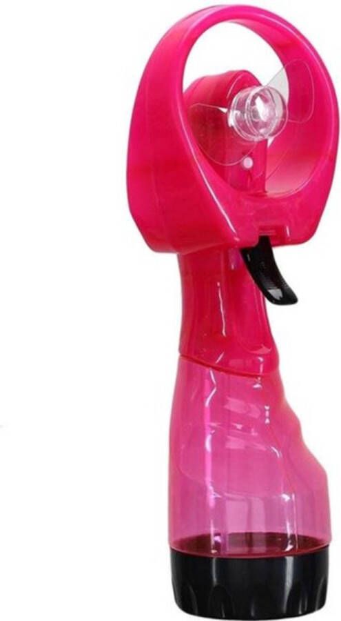 Gerimport waterspray ventilator 1x stuks roze 27 cm verkoeling in de zomer Ventilatoren