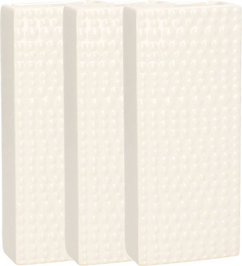 Gerimport Waterverdamper 3x creme wit keramiek 400 ml radiatorbak luchtbevochtiger 7 4 x 17 7 cm