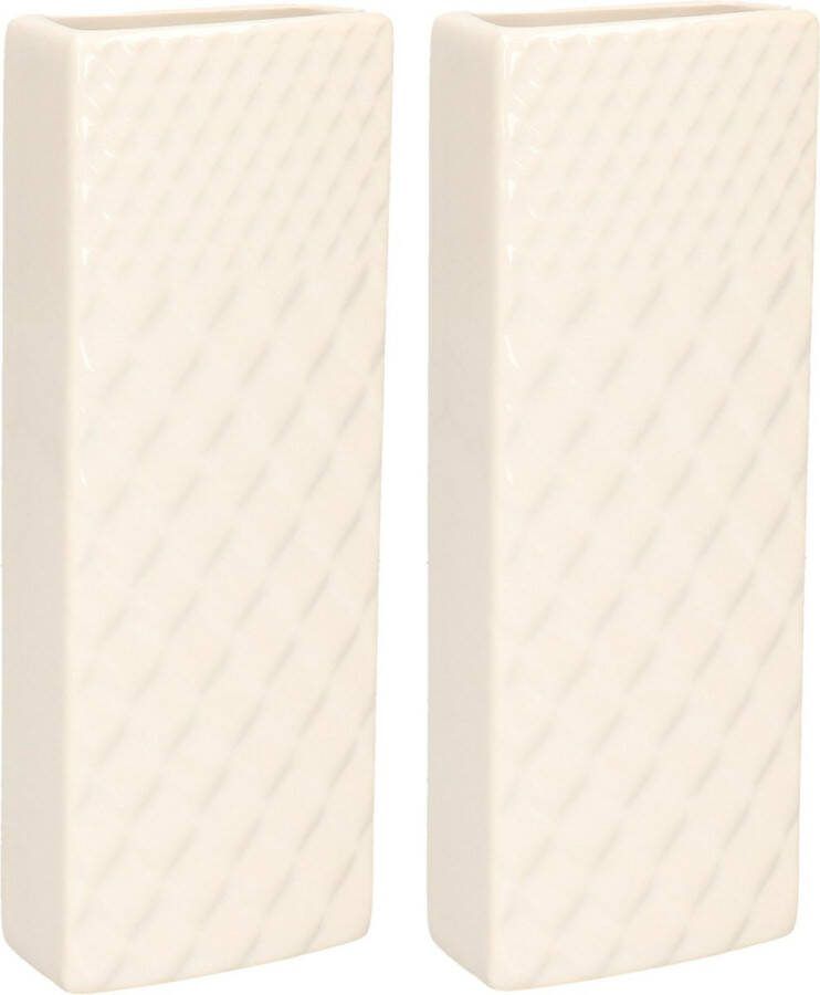 Gerimport Waterverdamper 4x ivoor wit keramiek 400 ml radiatorbak luchtbevochtiger 7 x 18 5 cm