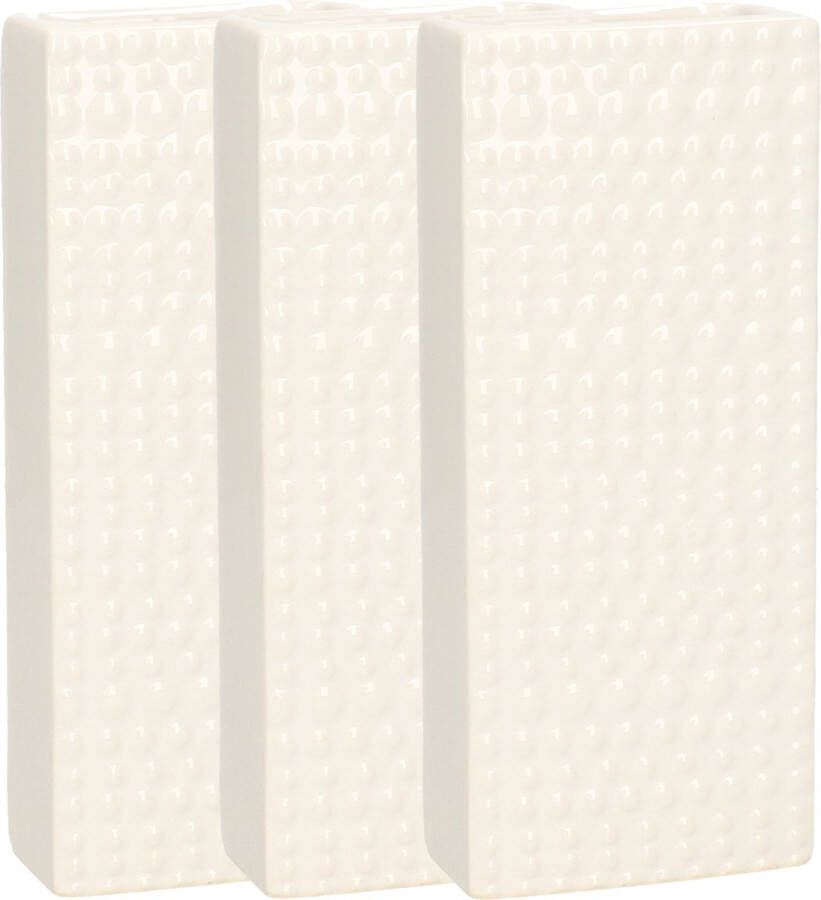 Gerimport Waterverdamper 6x creme wit keramiek 400 ml radiatorbak luchtbevochtiger 7 4 x 17 7 cm