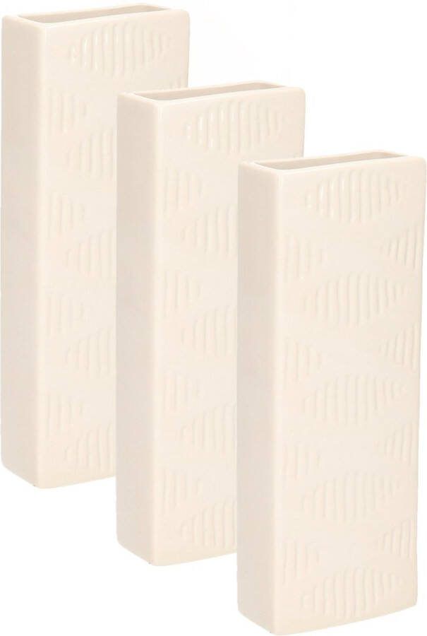 Gerimport Waterverdamper 6x creme wit keramiek 400 ml radiatorbak luchtbevochtiger 7 x 18 5 cm