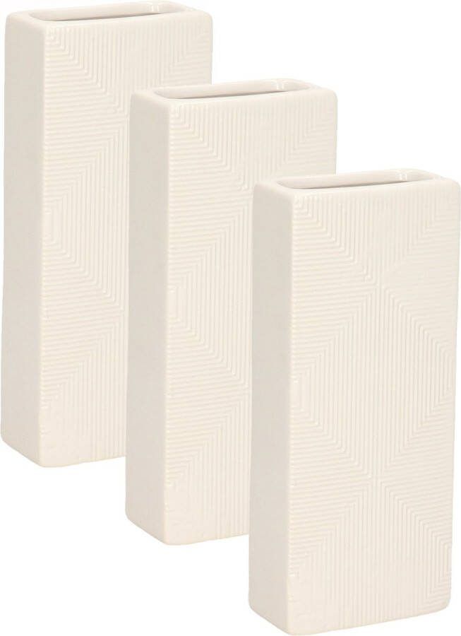 Gerimport Waterverdamper 6x ivoor wit keramiek 400 ml radiatorbak luchtbevochtiger 7 4 x 17 7 cm