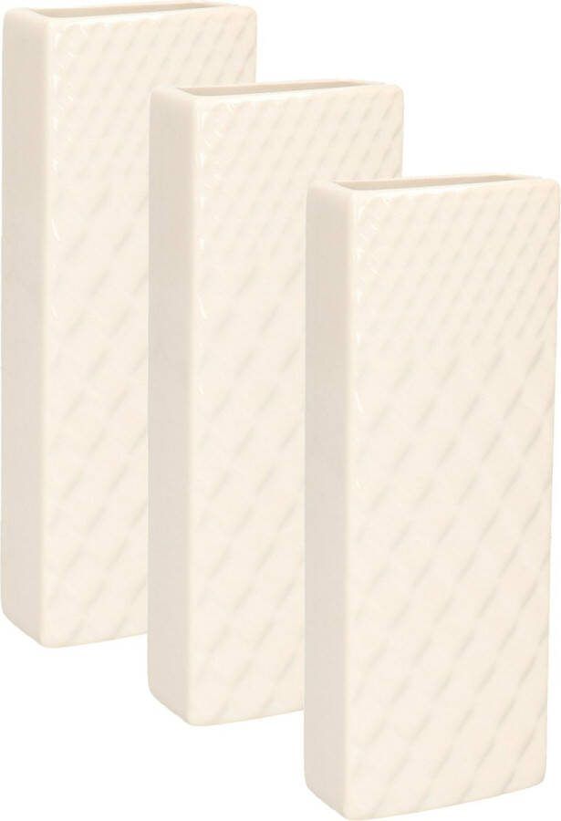 Gerimport Waterverdamper 6x ivoor wit keramiek 400 ml radiatorbak luchtbevochtiger 7 x 18 5 cm