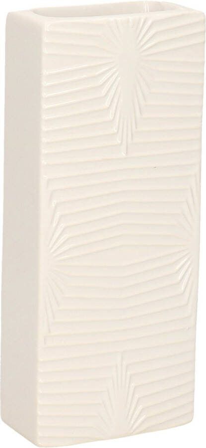 Gerimport Waterverdamper creme wit keramiek 400 ml radiatorbak luchtbevochtiger 7 4 x 17 7 cm
