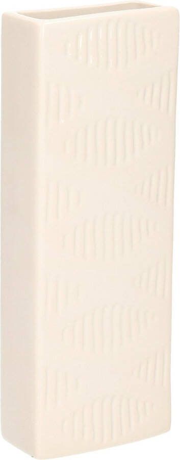 Gerimport Waterverdamper creme wit keramiek 400 ml radiatorbak luchtbevochtiger 7 x 18 5 cm