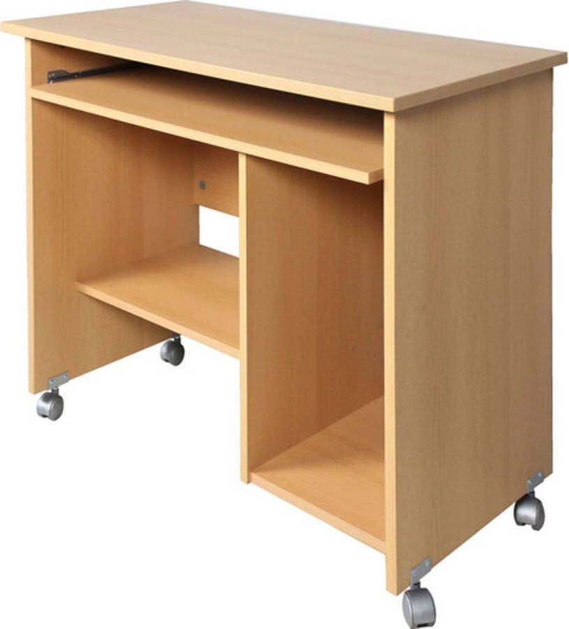 GERMANIA Pc-bureau 0482 0486 Pc-bureau geschikt voor het thuiskantoor met toetsenbord lade