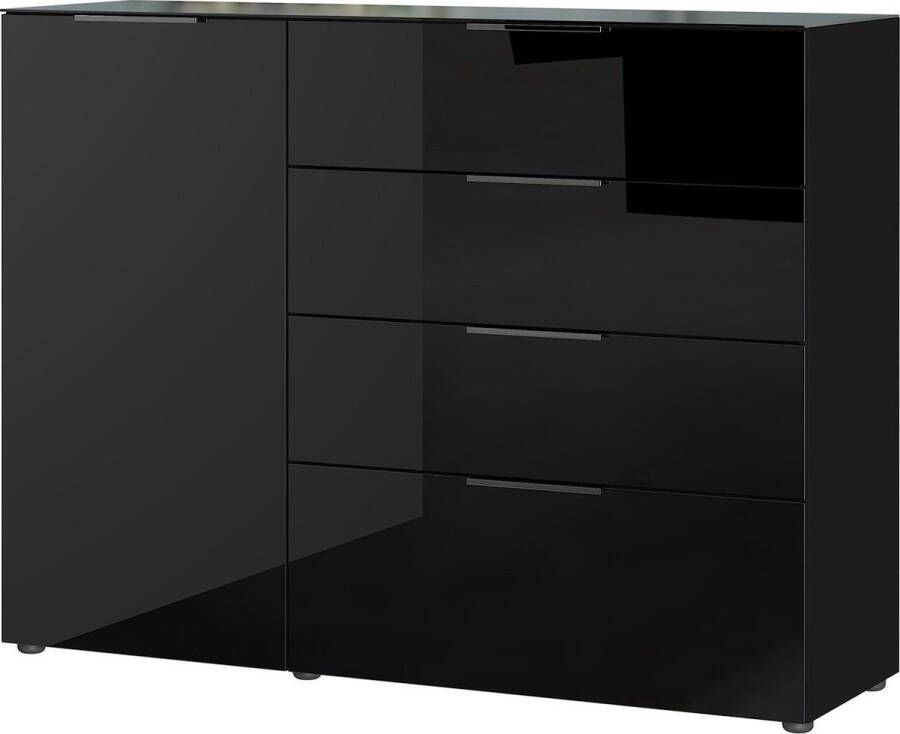 GERMANIA Dressoir OAKLAND in 2 breedten fronten en bovenblad met glas-inlay