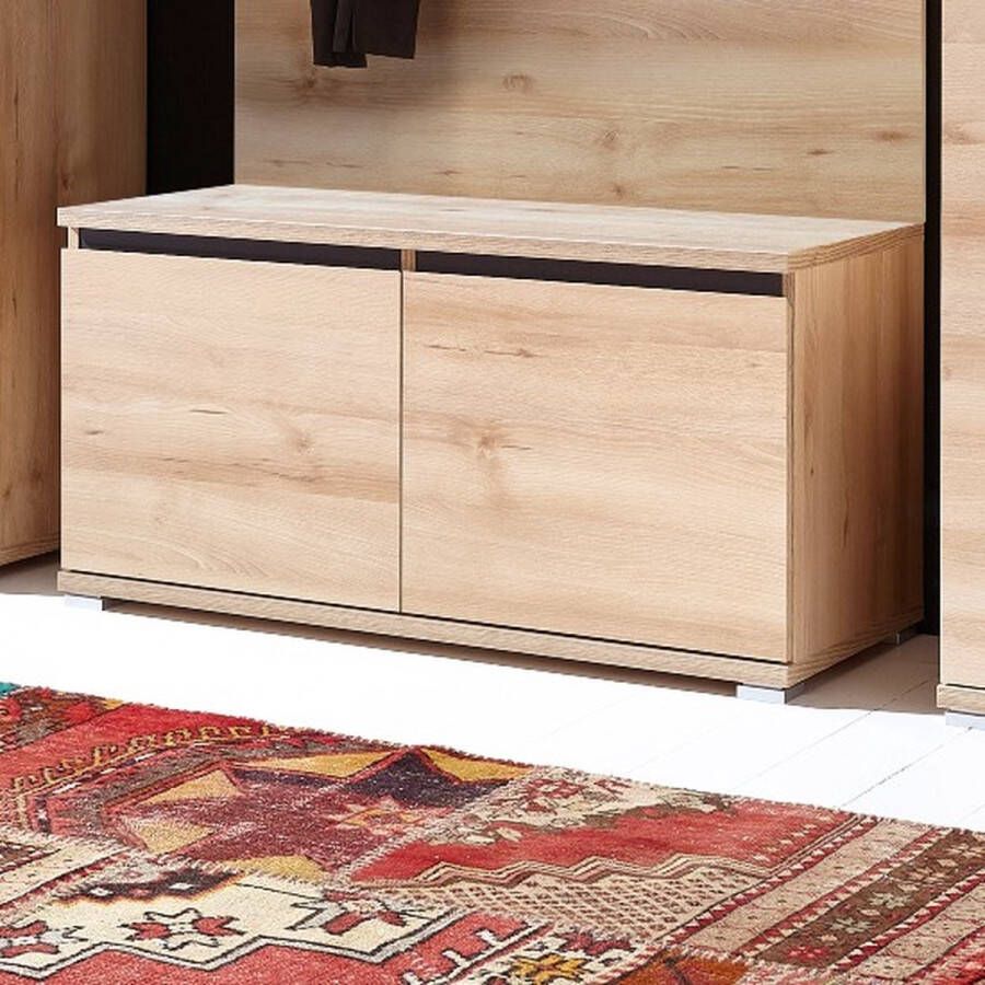 Germania Schoenenbank Lissabon 95 9x39 2x48 3 cm nobel beukenkleurig