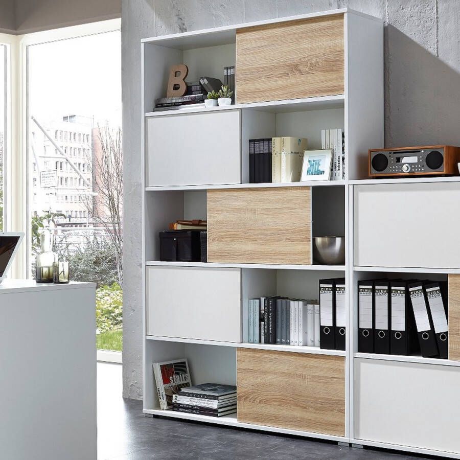 GERMANIA Schuifkast Slide Schuifdeuren met omkeerbare fronten hoogte 196 cm Made in Germany