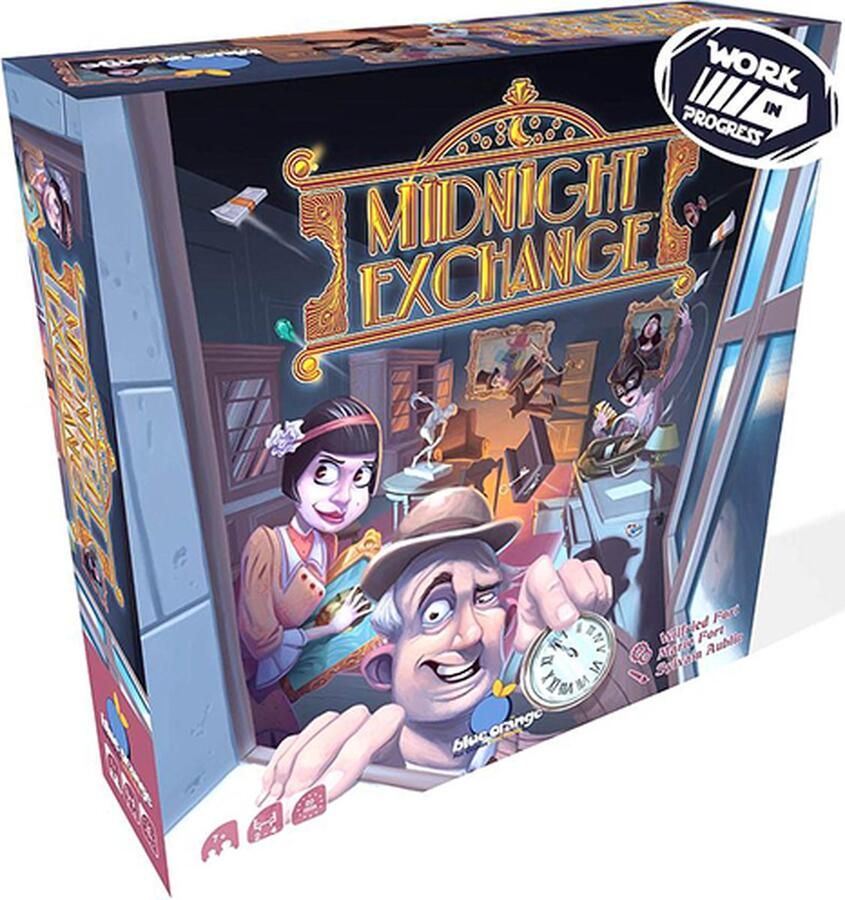 Geronimo Games Blue Orange Games Midnight Exchange Behendigheidsspel 2-4 Spelers Geschikt vanaf 7 Jaar