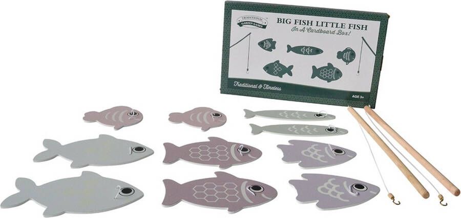 Geronimo Games Traditional Garden Games Big Fish Little Fish Vissen Vangen Speelset Geschikt vanaf 3 Jaar
