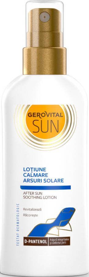 Gerovital After sun lotion Verzachtende lotion tegen zonnebrand met D-Pantenol en Extract Boswellia Serrata- Verzacht de geïrriteerde huid 150ml SUN