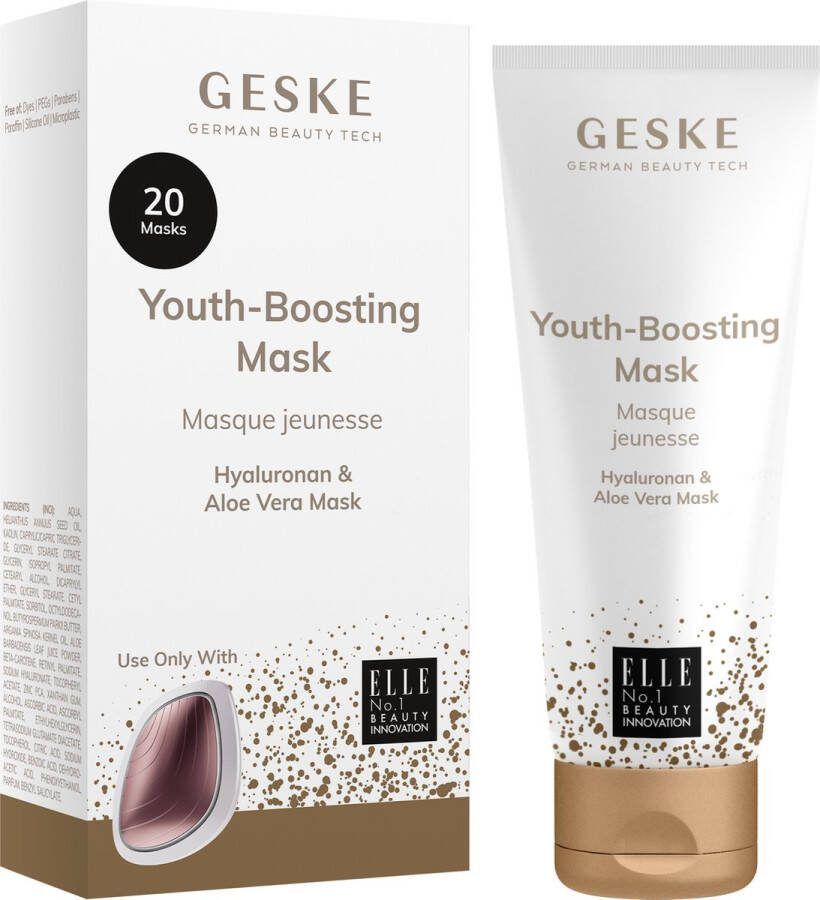 GESKE Verjongend masker Eenvoudig aanbrengen met het Sonic Warm and Cool Mask Maskers tegen veroudering Vochtige gezichtsmaskers voor dames en heren Vegan formule zonder dierproeven